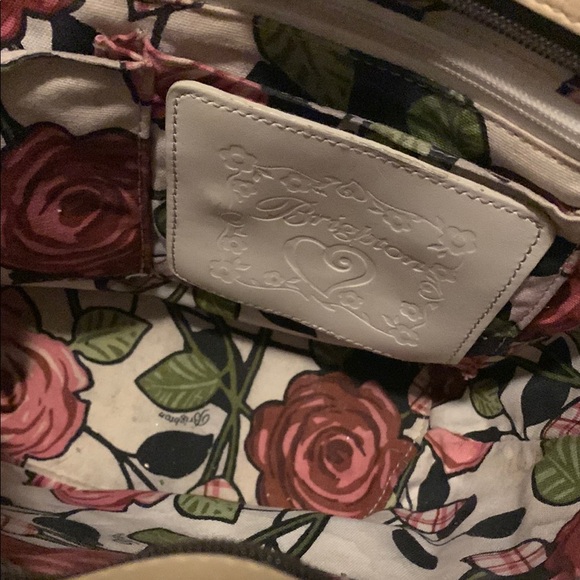 Brighton Candace Straw & leather Shoulder bag double heart charm double straps - Picture 14 of 15